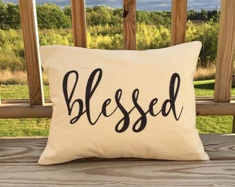 Blessed pillow | Etsy