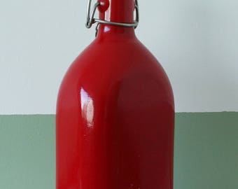 CAO Red metal flask - vintage