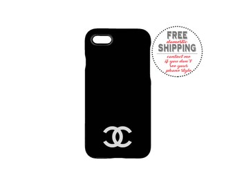 Double C Phone Case - iPhone7/7 Plus/6/6S/6 Plus/5/5S/5C/4/4S Samsung Galaxy S7/S6/S5/S4/S3 Edge S7/S6 - Hard Case-Chanel Phone Case