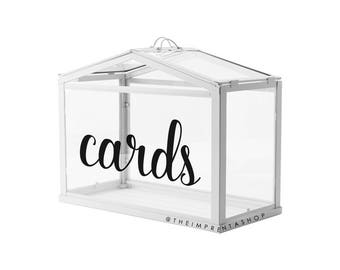 Custom Wedding Cards Decal Personalized Wedding Sign Vinyl Sticker Personalized Wine Glass Decal Bridal Party Custom Cards Window Sticker