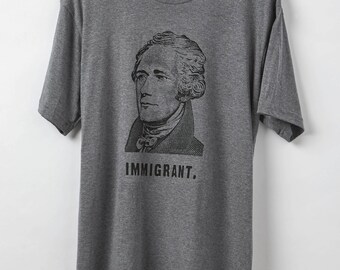 Hamilton Immigrant - Resistance Shirt - Men's T-Shirt - 50/50 Poly-Cotton Blend - Made in USA