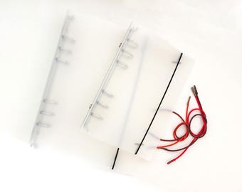 A5 / A6 Planner Cover - Semi Transparent (1 pc) Korean Stationery Binder Weekly Monthly Daily Accessories