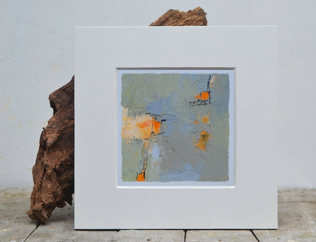 Cubical decor Abstract painting office decor oil painting