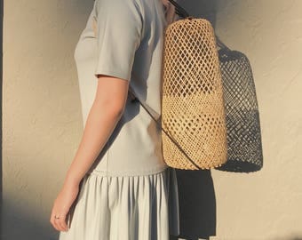 Woven Back Pack - Rattan Bag | Ata Bag | Bohemian Bag | Bali Bag | Summer Bag | Straw Bag
