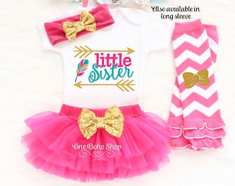 Little Sister Coming Home Outfit, Little Sister Big Sister Outfits, Little Sister Oufit, Little Sister Bodysuit, Little Sister Gift LS6HP