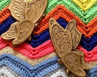 Vintage Butterfly Wall Plaque Universal Statuary 1973