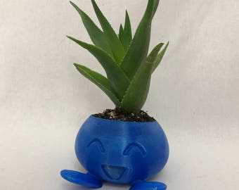 Oddish Planter/Oddish/Pokemon/succulent planter/pokemon planter/3d Printed/for her/for him/gardening/indoor planter/gift under 20