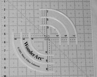 quilting ruler WonderArc 11" circular acrylic