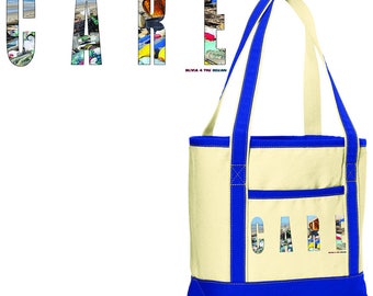 Reusable totes for environmental sustainability with pro-environment message