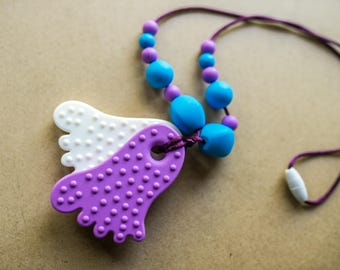 Baby Silicone Teething Necklace - Chew Necklace - Chewelry - Chewable Necklace - Babywearing - Baby Shower