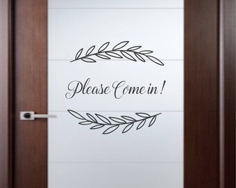 Please Lock The Door Vinyl Sticker - 3x3 Inch, 2 Per Sheet, Business Sign Decal