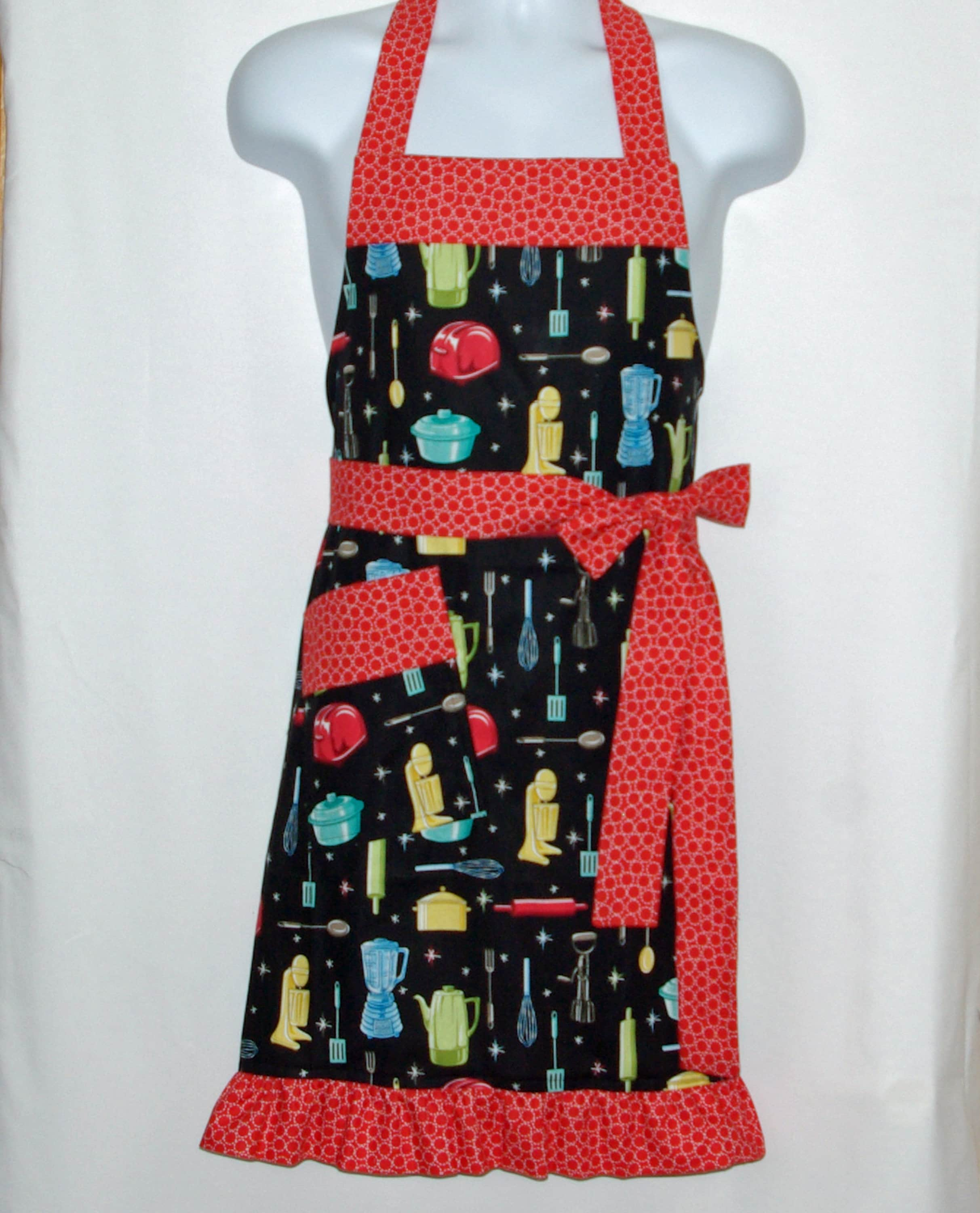 Petite Apron Teen Kitchen Bakers Cooking Full Bib Baking   Il Fullxfull.1247569938 39xf 