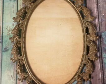 Ornate Antiqued Brass Frame