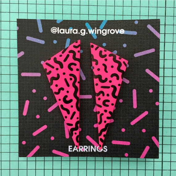 Laura Wingrove 80s Triangle Earrings