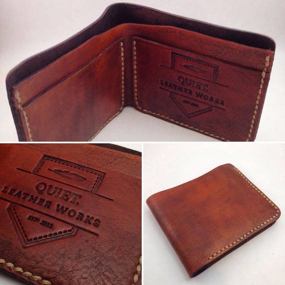 Custom Personalized Leather Bifold Wallet