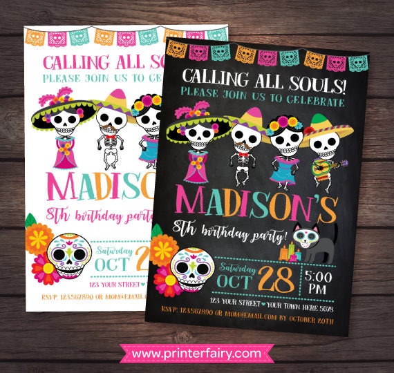 Day Of The Dead Invitations 7
