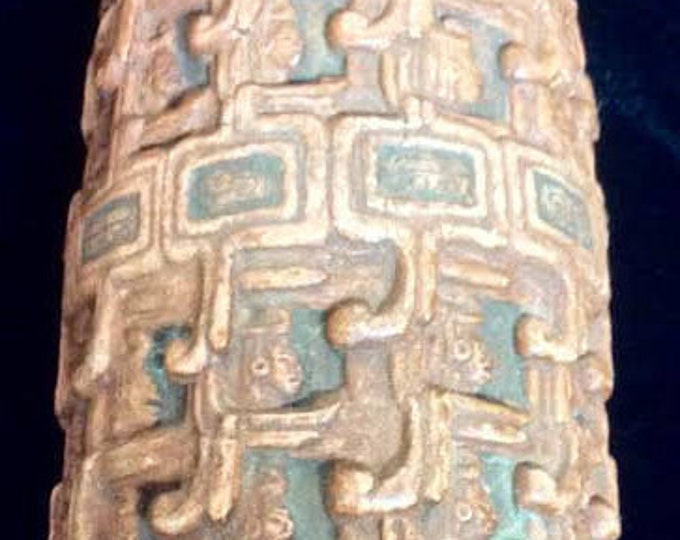 Rustic Vase, Smithsonian Institute Reproduction, Rare Mid Century, Man Cave Decor