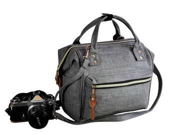 Digital SLR Camera Bag, DSLR Camera Bag Purse, Unisex Camera Backpack. Stay Open While You Search