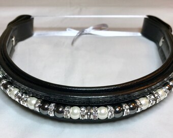 Pony Size Beaded Browband - Fully Custom with interchangeable beads