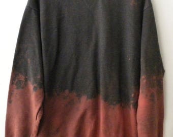 washed black sweatshirt