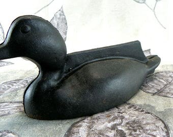Vintage Cast Iron Duck Boot Scraper Front Door Porch Decor