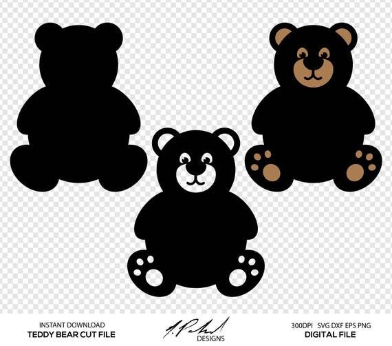Download Teddy Bear Digital Cut Files Digital Files Teddy Bear SVG