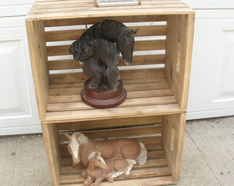 wood crate, wood display case, rustic wood crate, storage crate, wooden crate, large wood crate, large display case