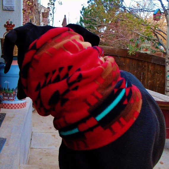Big dog fleece neck warmer warm winter dog snood Colorado