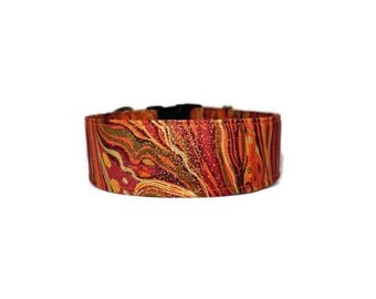 Harvest Swirl Dog Collar, Autumn Dog Collar, Autumn Cat Collar, Orange Cat Collar, Fall Dog Collar, Fall Cat Collar
