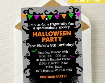 Halloween Invitation // Halloween Birthday Invitation // Halloween Party // Monster Mash // Fall Birthday // Costume Party // Halloween