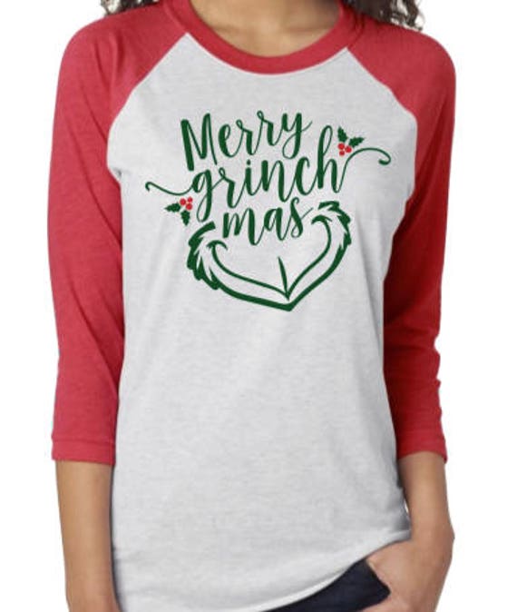 Download Merry Grinchmas raglan Grinch tshirt Grichmas tshirt