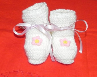 handmade baby booties