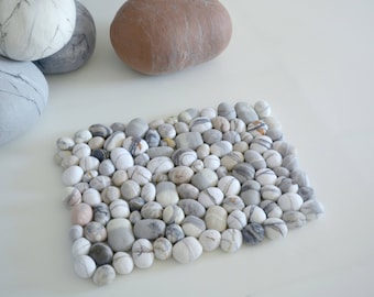 Felt stones rug | Etsy