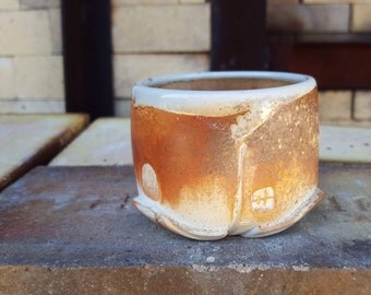Soda fired Whiskey cup, tea bowl, yunomi, ceramic cup