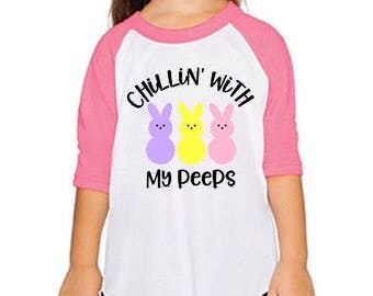 Girl easter shirt | Etsy