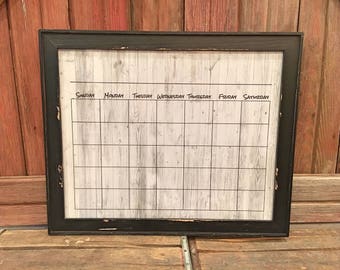 Wall Calendar Frame dry erase calendar | etsy Wall Calendar Frame dry erase calendar | etsy