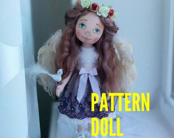 Pattern doll Textile doll clothes Body PDF Sewing Pattern Rag Doll Pattern pdf Blank Rag PDF Doll Body Doll Form Doll Angel