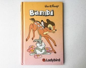 Vintage Disney Bambi Book, Ladybird Walt Disney Bambi, Gloss Hardback, 1985, 00682