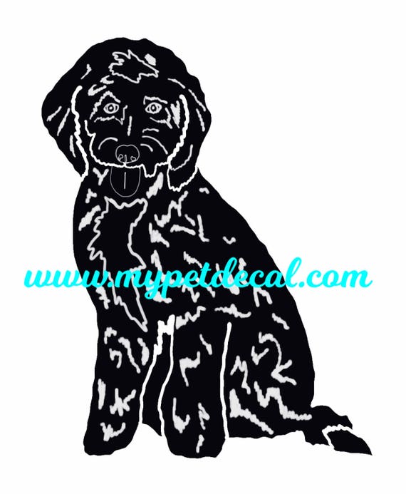 GOLDENDOODLE decal for cars, laptops, devices etc | FREE shipping