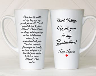 Will you be my Godmother, Asking Godmother, Godmother invitation, Godmother to be, Ask Godmother, Godmother mug, Godmother gift, Baptism