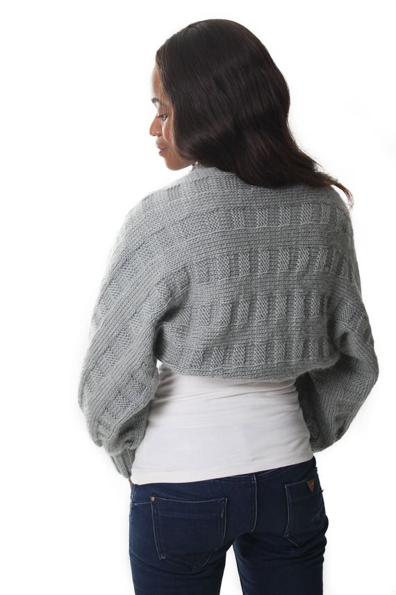 long sleeve shrug knitting pattern