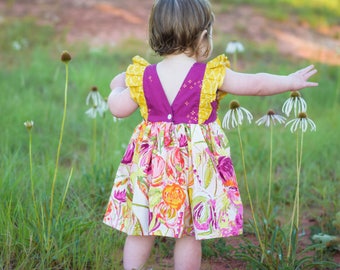 BABY Jaimesyn Double Flutter Pocket Top & Dress. PDF Sewing Patterns for baby girl sizes NB – 24 Months