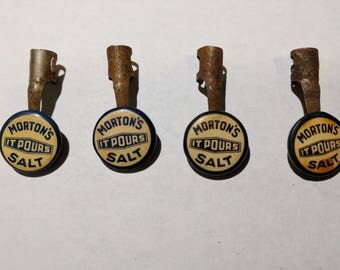 Vintage Old Mortons Salt Pencil Topper
