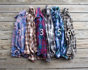 Soft Vintage Oversized Flannels | Choose Your Flannel