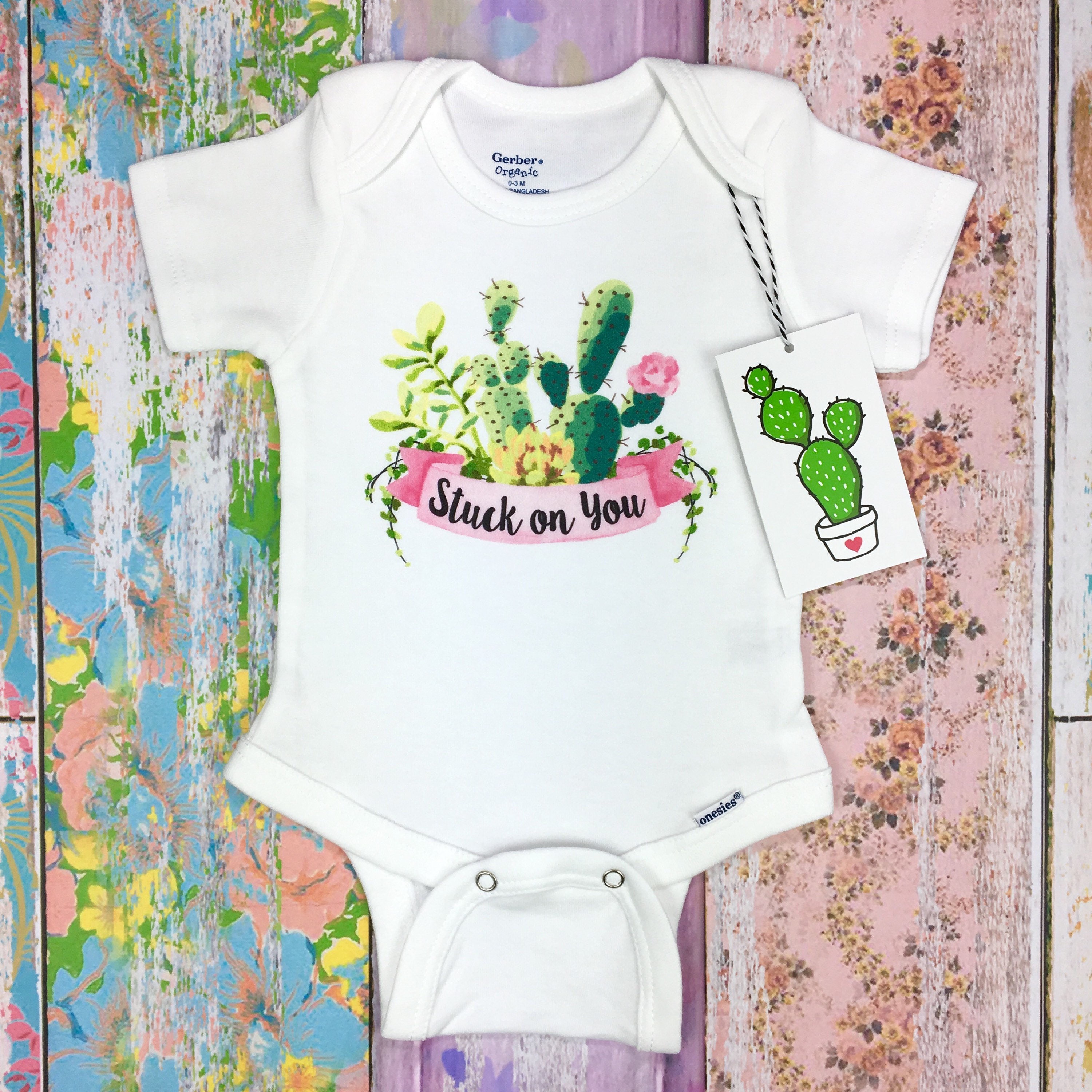 Cactus Onesie Cactus Shirt Baby Girl Onesie Newborn Girl