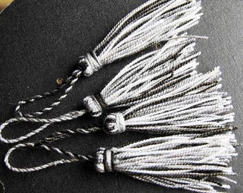 CREATION! 4 TASSELS ACRYLIC/POLYESTER + -10 CM TASSEL ACRYL YARN