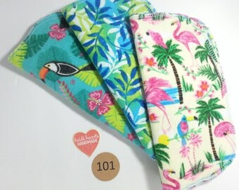 Reusable Cloth Napkins Wipes Tissues, Family Cloth, Facial Wipes Flannel Multi Use / Single Ply / 12 Count #101