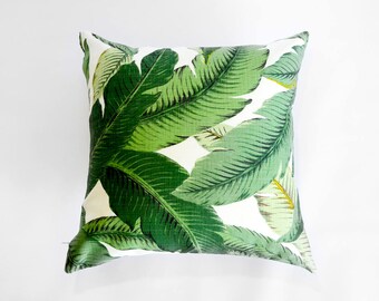 outdoor banana leaf pillow