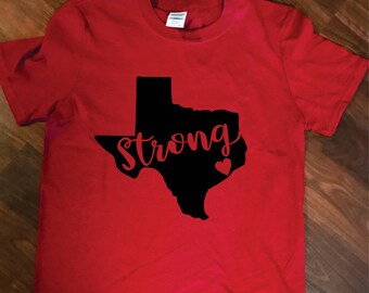 DONATE Texas Strong texas shirt donation for Hurricane Harvey ready to ship large shirts