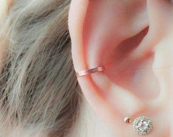 SALE - Rose Gold Ear Cuff No Piercing- Ear Wrap- Earcuff- Ear Cuff Non Pierced- Ear Cuff Earring-Wide Ear Cuff-Thick Ear Cuff